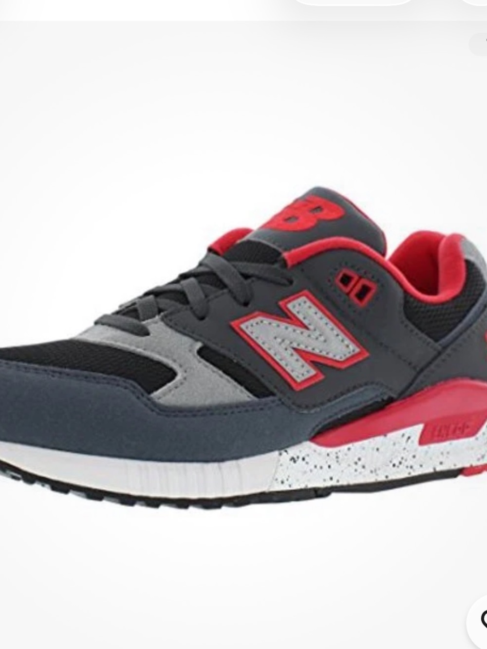 New Balance Women's Running Sneaker - Grey, Black & Red